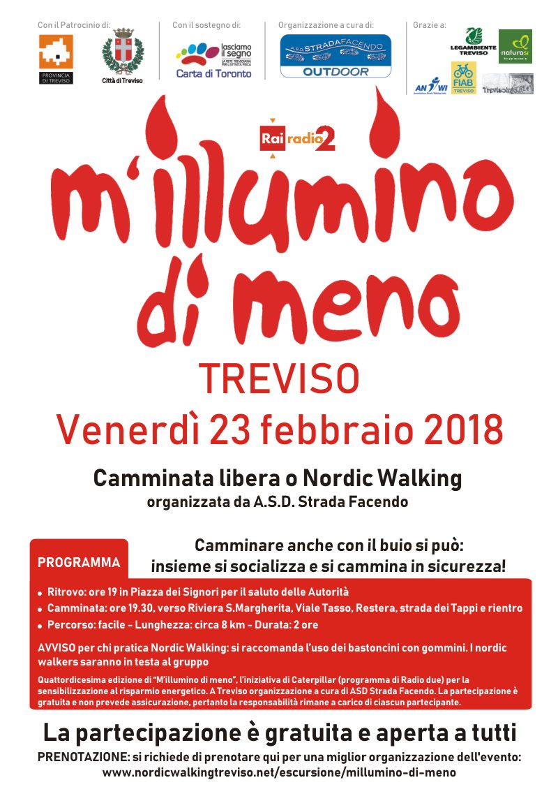 m'illumino di meno Treviso