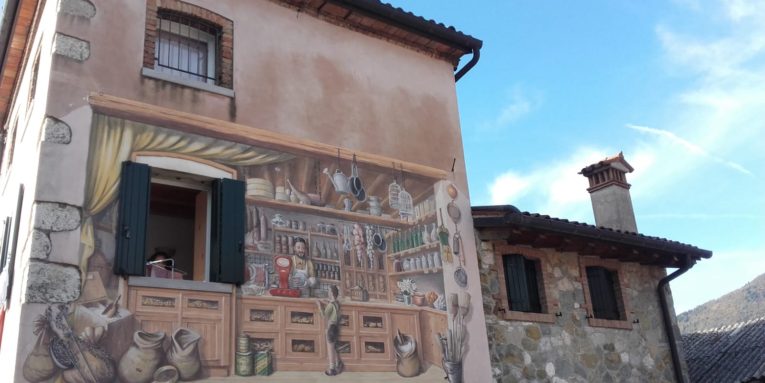 nordic walking La via dei Murales