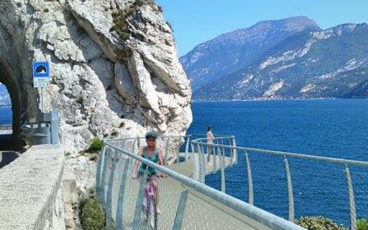 nordic walking pista ciclabile lago di Garda